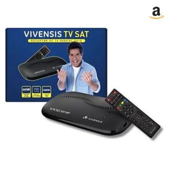 Receptor Digital Vivensis TV, Full HD Smart via Satélite VX10, Preto Bivolt