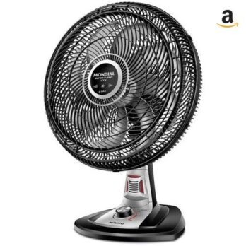 Ventilador 40cm Super Turbo 8 Pás Repelente Pastilha, Mondial, Preto/Prata, 140W, 110V – VTX-40-8P-RP