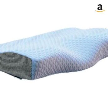 Travesseiro Cervical NASA Coluna Relax Suporte Ergonômico com Carvão Ativado e Elevação Lateral para Suporte Adicional