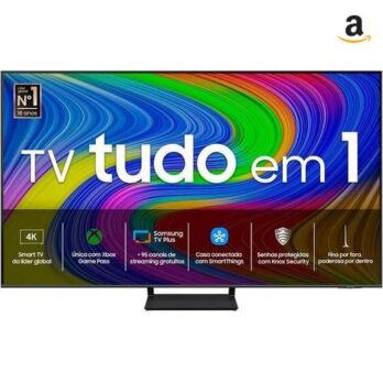 Samsung Smart TV 55 QLED 4K 55Q65D Tecnologia de Pontos Quânticos, Design AirSlim