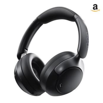 QCY H3 PRO ANC Fone de Ouvido Bluetooth, Headphone ANC Adaptáveis, Cancelamento Ativo de Ruído de 50 dB, Áudio sem fio de Alta Resolução LDAC, 55 Horas de Reprodução, Preto (Preto)
